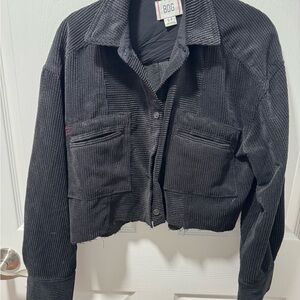 BDG Women's Charcoal Corduroy Utility Jacket